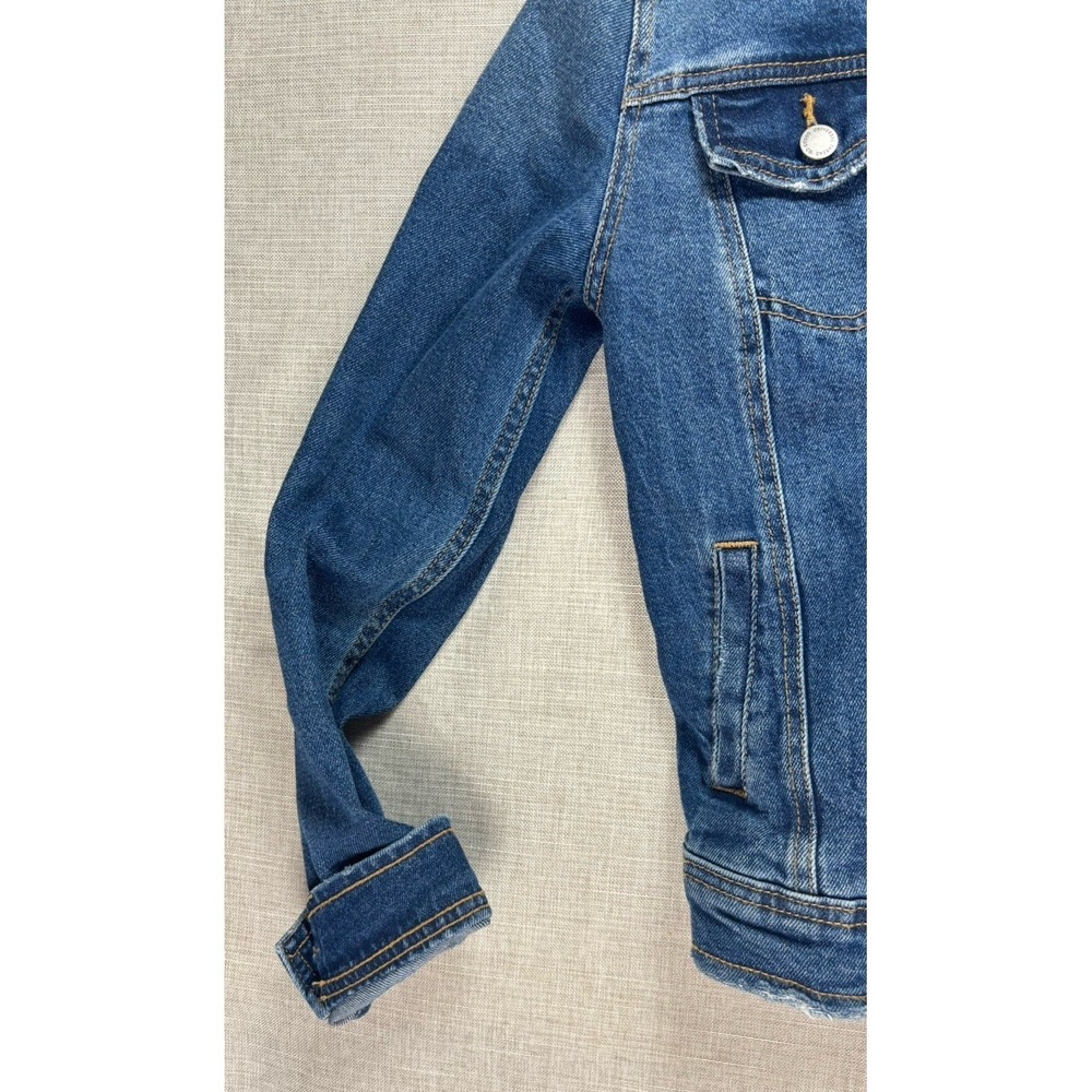 Universal Thread Jean Jacket Womens Size Small Button Front Dark Wash‎ Stretch - Picture 3 of 14